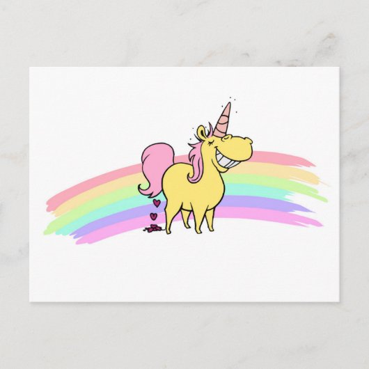 Einhorn Postkarte (Vorderseite)