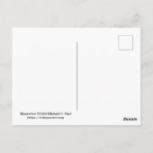 Einhorn Postkarte (Rückseite)