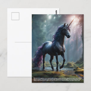 Einhorn Postkarte