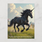 Einhorn Postkarte (Vorderseite)