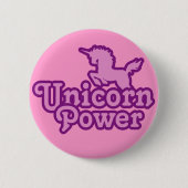 Einhorn Power! Fun Novelty Buttons (Vorderseite)