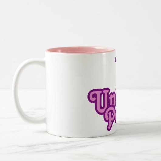 Einhorn Power! Zweifarbige Tasse (Links)