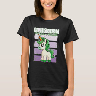 Einhorn Prance Dein Weg zum Glück Einhorn T-Shirt