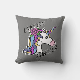 Einhorn-Princess-Design - Drehkissen 16 Zoll x 16 Kissen
