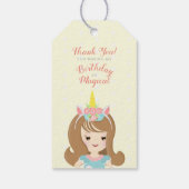 Einhorn Prinzessin Geschenkanhänger (Rückseite)