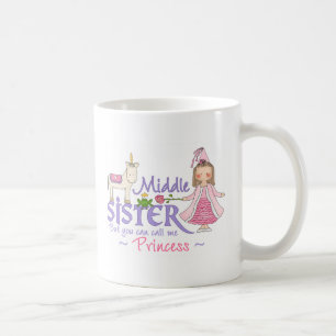 Einhorn-Prinzessin Middle Sister Kaffeetasse