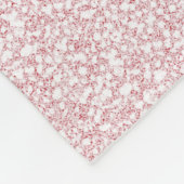 Einhorn Prinzessin schlafen in Blume Rosa Glitzer Fleecedecke (Ecke)