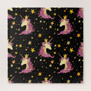 Einhorn Prinzessin: Watercolor Märchen Puzzle
