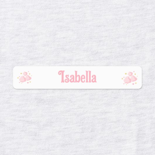 Einhorn-Prinzessin zurück zur Schulkleidung Etiketten (Design 1)