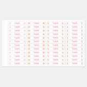 Einhorn-Prinzessin zurück zur Schulkleidung Etiketten (Blatt)