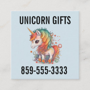 EINHORN QUADRAT GESCHÄFTSKARTEN KARTEN
