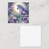 Einhorn Quadratische Visitenkarte (Vorne/Hinten)