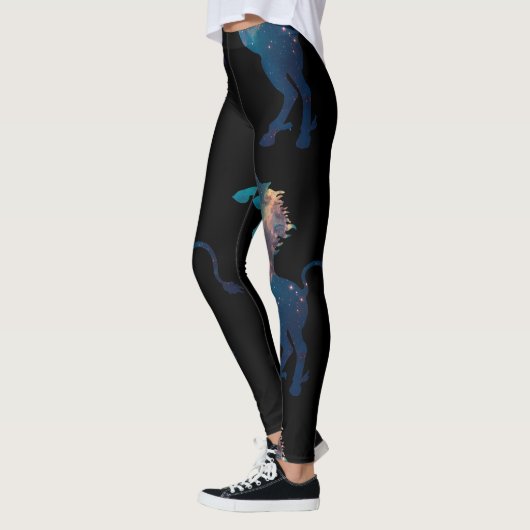 Einhorn-Raum-Muster Leggings (Links)
