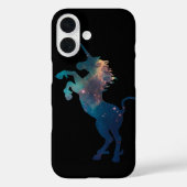 Einhorn-Raummuster Case-Mate iPhone Hülle (Rückseite)