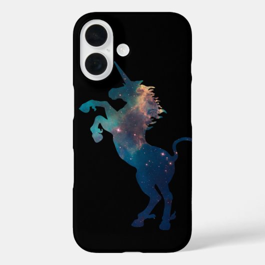 Einhorn-Raummuster Case-Mate iPhone Hülle (Rückseite)