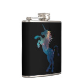 Einhorn-Raummuster Flachmann (Rechts)