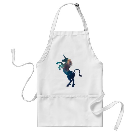 Einhorn-Raummuster Schürze (Vorne)