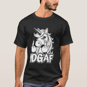 Einhorn Regenbogen - Fabelhaftes Pferd Tier Idgaf T-Shirt