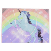 Einhorn, Regenbogen, für Mädchen, Kinder, festlich Große Geschenktüte (Rückseite)