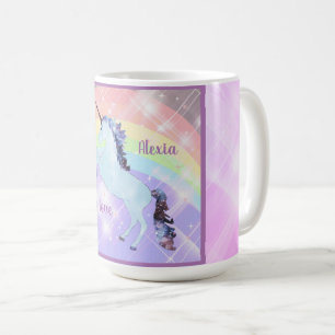 Einhorn, Regenbogen, für Mädchen, Kinder, festlich Kaffeetasse