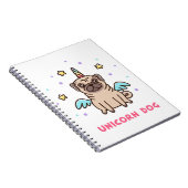 Einhorn-Regenbogen-Hund Notizblock (Rechte Seite)