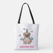 Einhorn-Regenbogen-Hund Tasche (Rückseite)