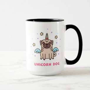 Einhorn-Regenbogen-Hund Tasse