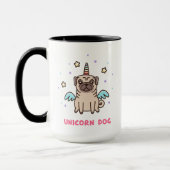 Einhorn-Regenbogen-Hund Tasse (Links)