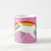 Einhorn-Regenbogen-Katze Kaffeetasse (Mittel)