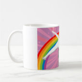 Einhorn-Regenbogen-Katze Kaffeetasse (Links)