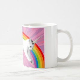 Einhorn-Regenbogen-Katze Kaffeetasse