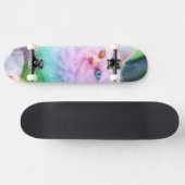 Einhorn-Regenbogen-Katze Skateboard (Horizontal)
