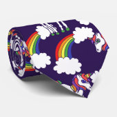 Einhorn Regenbögen Krawatte (Gerollt)