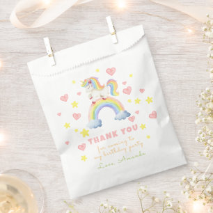 Einhorn Regenbogen Magie Eins Erster Geburtstag Da Geschenktütchen