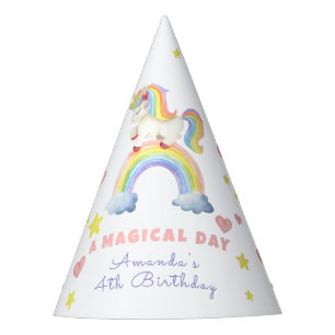 Einhorn Regenbogen Magischer Tag Geburtstag Partyhütchen
