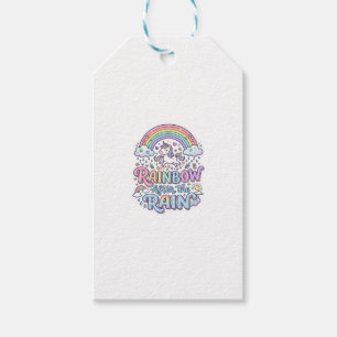 Einhorn Regenbogen nach dem Regen Premium Vektor T Geschenkanhänger