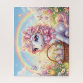 Einhorn Regenbogen Ostern Puzzle (Vertikal)