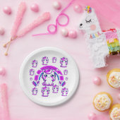 Einhorn Regenbogen-Papierteller | Mädchen Geburtst Pappteller (Party)