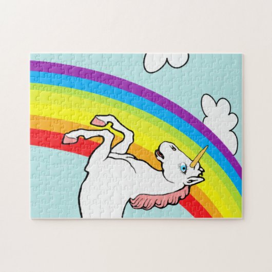 Einhorn-Regenbogen Puzzle (Horizontal)