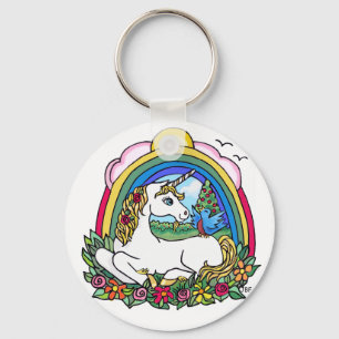 Einhorn & Regenbogen Schlüsselanhänger