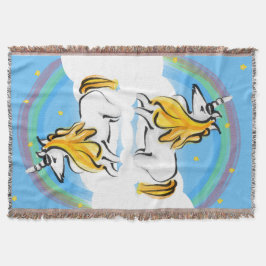 Einhorn, Regenbogen und Sternenschuppen Decke