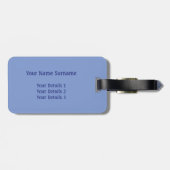 Einhorn, Regenbogen und Wolken Personalisiert Gepäckanhänger (Rückseite horizontal)