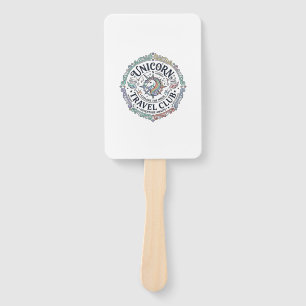 Einhorn-Reiseklub Original Zazzle Design_1 Fächer