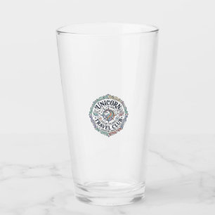 Einhorn-Reiseklub Original Zazzle Design_1 Glas