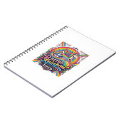 Einhorn Retro Regenbogen Reiter Notizblock (Linke Seite)