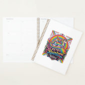Einhorn Retro Regenbogen Reiter Planer (Anzeige)