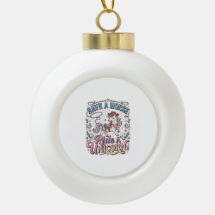Einhorn rette ein Pferd Reite ein Einhorn Druckfer Keramik Kugel-Ornament