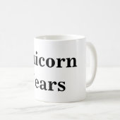 Einhorn-Risse Kaffeetasse (VorderseiteRechts)