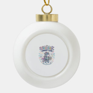 Einhorn-Ritter-Club Druckfertige Bekleidung Grafik Keramik Kugel-Ornament