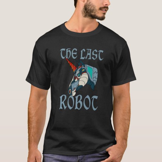 Einhorn Roboter Cyborg T-Shirt (Vorderseite)